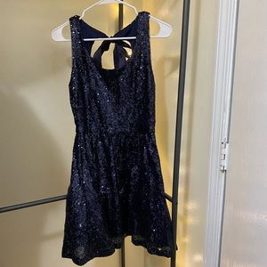 Navy blue homecoming dress